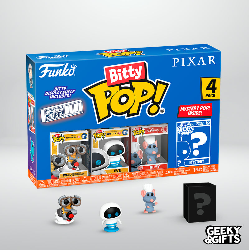 Preventa Funko Bitty Pop: Pixar - Wall E 4 Pack