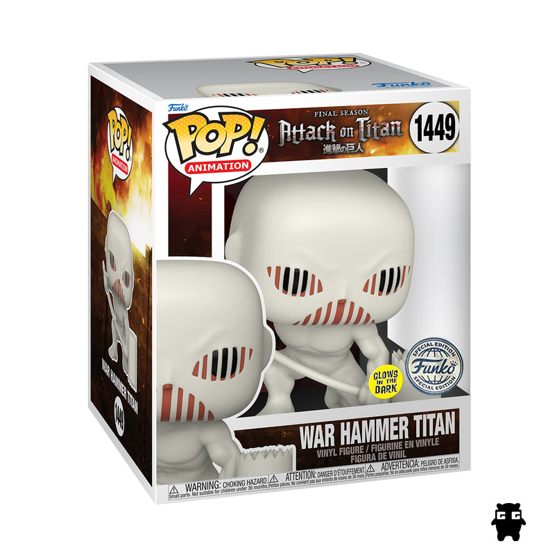 Funko Pop Animation: Attack On Titan - War Hammer Titan 1449 Glow Special Edition