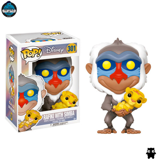 Funko Pop Disney Rafiki with Simba 301