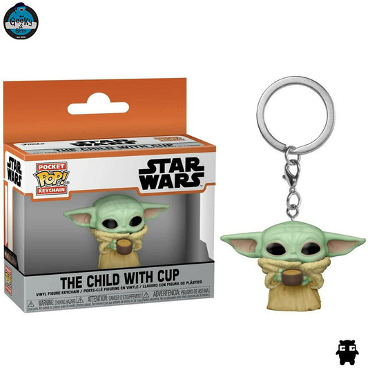 Funko Pocket Pop Keychain The Child with Cup