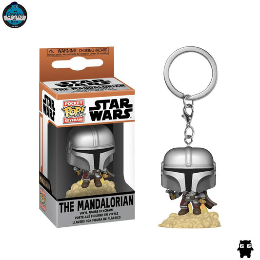 Funko Pocket Pop Keychain The Mandalorian with Blaster