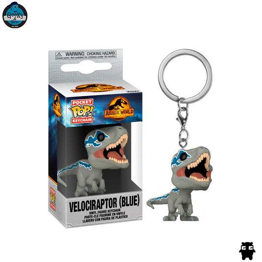 Funko Pocket Pop Keychain Velociraptor Blue