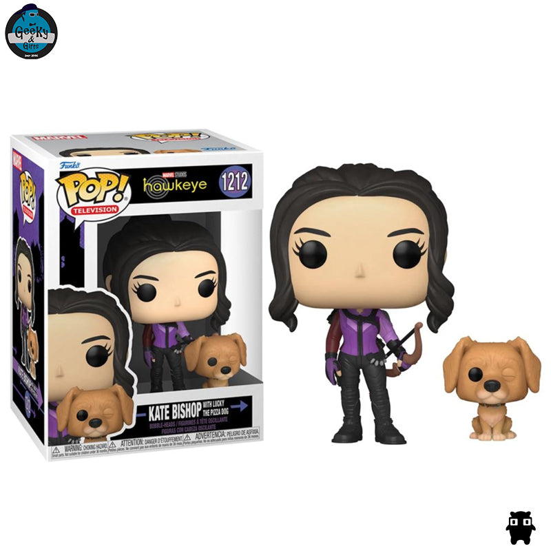 Funko Pop Marvel Kate Bishop with Lucky The Pizza Dog 1212