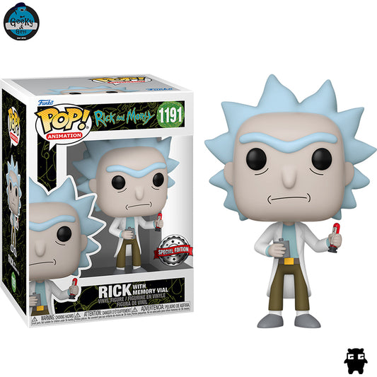 Funko Pop Animation Rick With Memorial Vial 1191