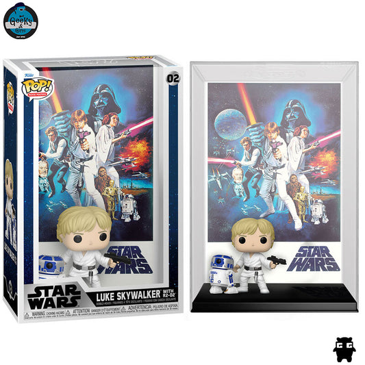 Funko Pop Movie Poster Star Wars Luke Skywalker with R2 D2 02
