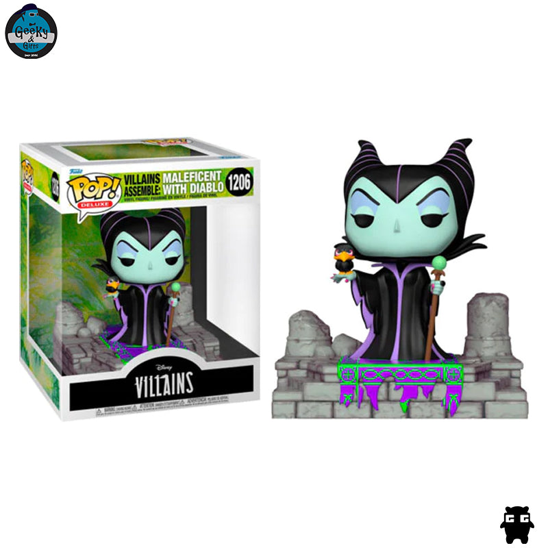 Funko Pop Deluxe Disney Villains Assemble Maleficent with Diablo 1206