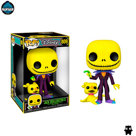 Funko Pop Disney Jumbo Jack Skellington With Zero 809